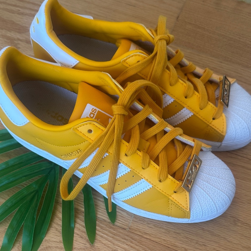 adidas Yellow and White Women's Sneakers